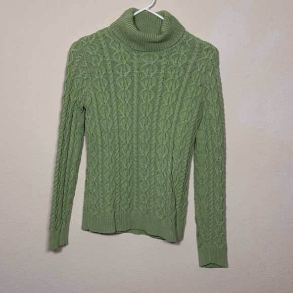 Leo & Nicole Sweaters - Leo & Nicole sweater Women's pullover sweater Solid Color High Neck Sweater gree